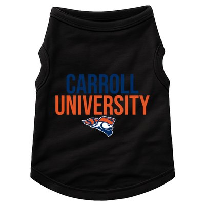 Carroll University Pioneers Stacked Great Gift Doggie Tank