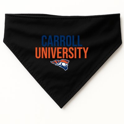 Carroll University Pioneers Stacked Great Gift USA-Made Doggie Bandana