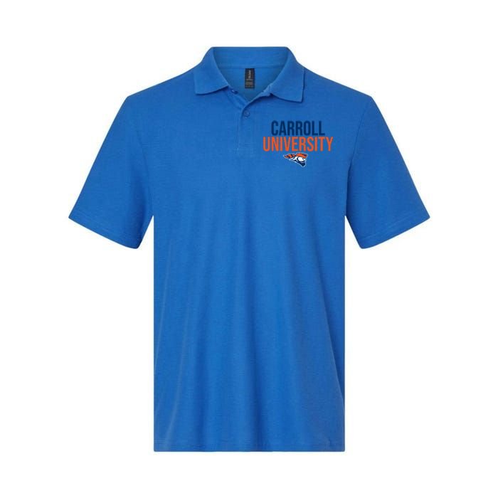 Carroll University Pioneers Stacked Great Gift Softstyle Adult Sport Polo