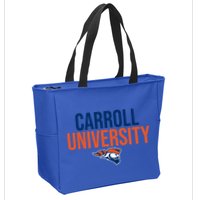 Carroll University Pioneers Stacked Great Gift Zip Tote Bag
