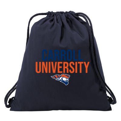 Carroll University Pioneers Stacked Great Gift Drawstring Bag