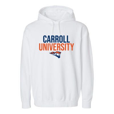 Carroll University Pioneers Stacked Great Gift Garment-Dyed Fleece Hoodie