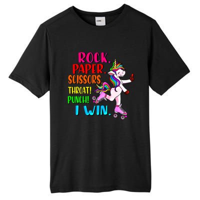 Cute Unicorn Pink Roller Skates English Slang British Insult Great Gift Tall Fusion ChromaSoft Performance T-Shirt