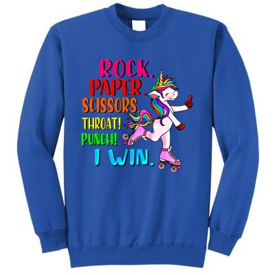 Cute Unicorn Pink Roller Skates English Slang British Insult Great Gift Sweatshirt