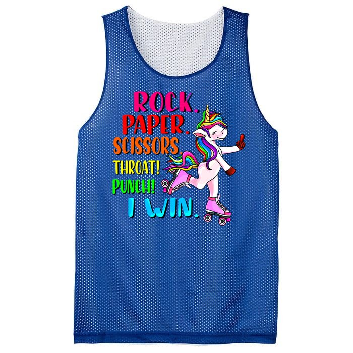 Cute Unicorn Pink Roller Skates English Slang British Insult Great Gift Mesh Reversible Basketball Jersey Tank