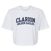 Clarion University Pennsylvania Golden Eagles Bella+Canvas Jersey Crop Tee