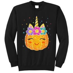 Cute Unicorn Pumpkin Halloween Costume Sweatshirt