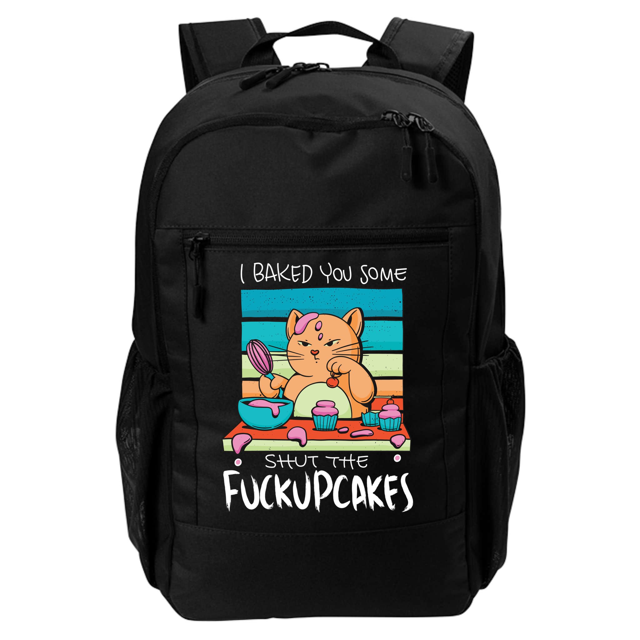 Cupcake Cat Bake You Fuckupcakes Backpack