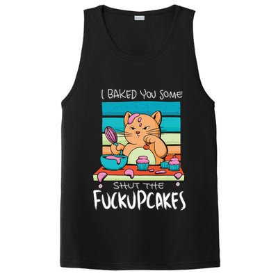 Cupcake Cat Bake You Fuckupcakes PosiCharge Competitor Tank