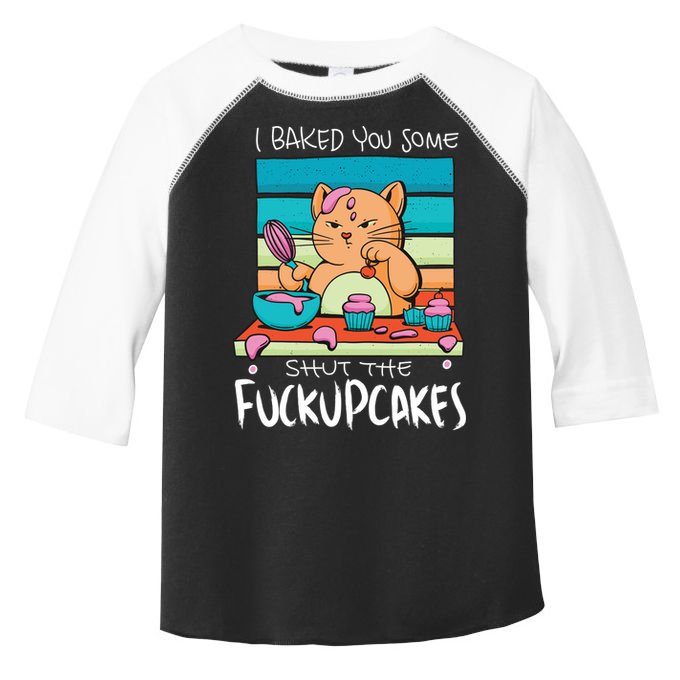 Cupcake Cat Bake You Fuckupcakes Toddler Fine Jersey T-Shirt