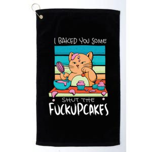 Cupcake Cat Bake You Fuckupcakes Platinum Collection Golf Towel