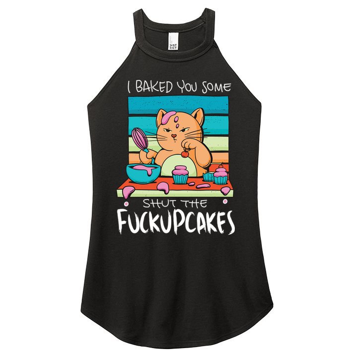 Cupcake Cat Bake You Fuckupcakes Women's Perfect Tri Rocker Tank