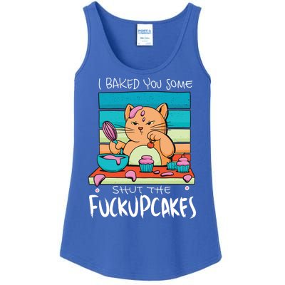 Cupcake Cat Bake You Fuckupcakes Ladies Essential Tank