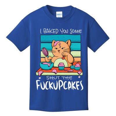 Cupcake Cat Bake You Fuckupcakes Kids T-Shirt