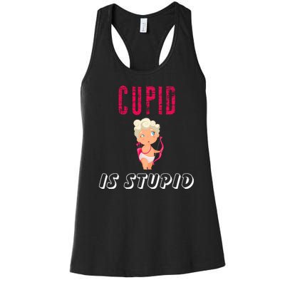 Cupid Is Stupid Women's Racerback Tank