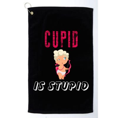 Cupid Is Stupid Golf Towel
