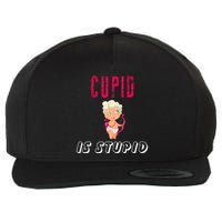 Cupid Is Stupid Wool Snapback Cap