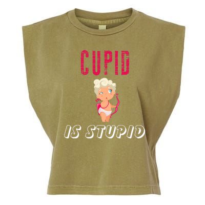 Cupid Is Stupid Garment-Dyed Women's Muscle Tee