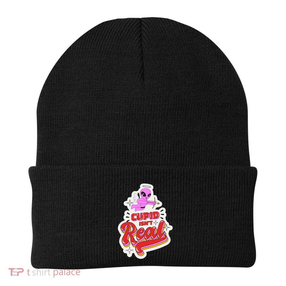 Cupid Isn't Real Funny Valentine's Day Beanie