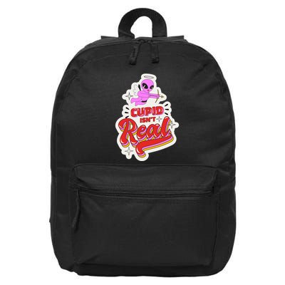 Cupid Isn't Real Funny Valentine's Day 16 in Basic Backpack