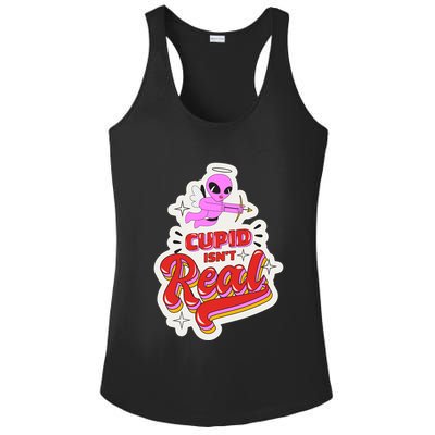 Cupid Isn't Real Funny Valentine's Day Ladies PosiCharge Competitor Racerback Tank
