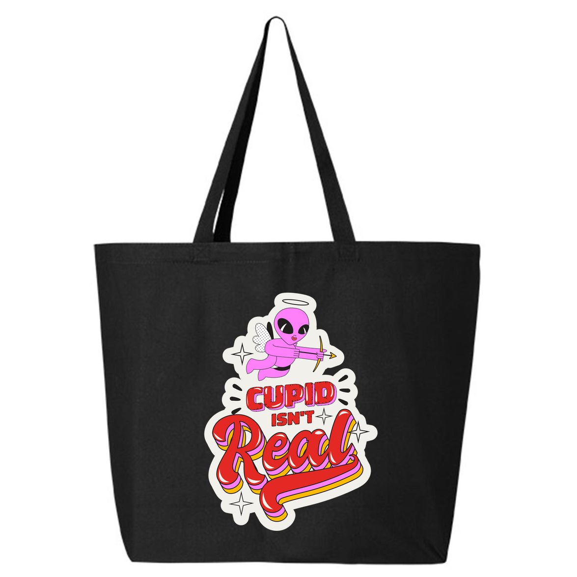 Cupid Isn't Real Funny Valentine's Day 25L Jumbo Tote