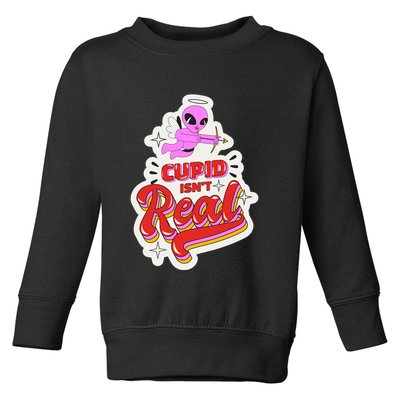 Cupid Isn't Real Funny Valentine's Day Toddler Sweatshirt