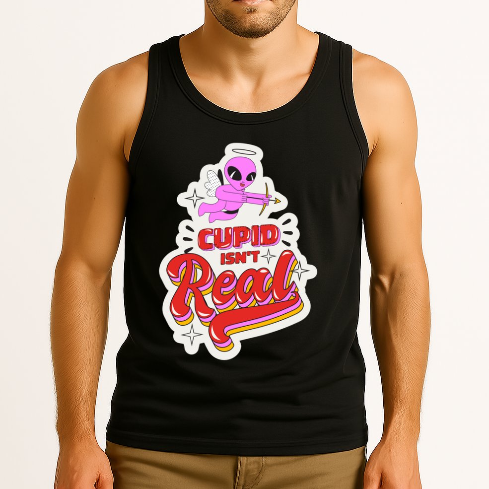 Cupid Isn't Real Funny Valentine's Day Tank Top