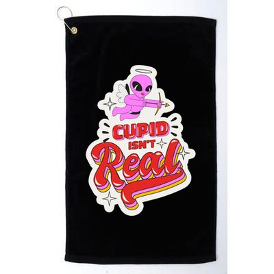 Cupid Isn't Real Funny Valentine's Day Golf Towel