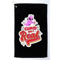Cupid Isn't Real Funny Valentine's Day Golf Towel