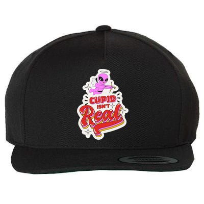 Cupid Isn't Real Funny Valentine's Day Wool Snapback Cap