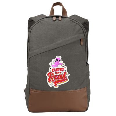 Cupid Isn't Real Funny Valentine's Day Cotton Canvas Backpack