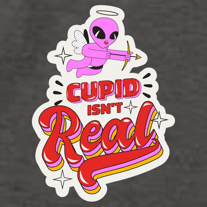 Cupid Isn't Real Funny Valentine's Day Vector Backpack