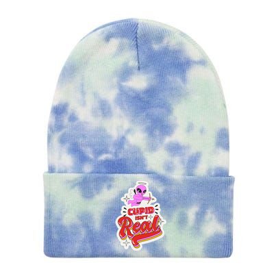 Cupid Isn't Real Funny Valentine's Day Tie Dye 12in Knit Beanie