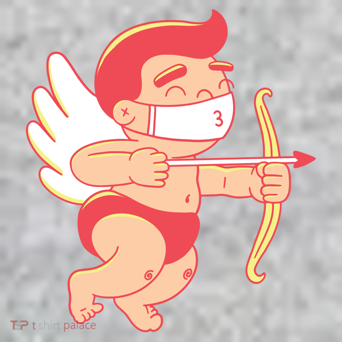 Cupid Quarantine Mask  Tall T-Shirt