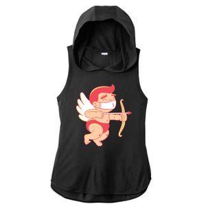 Cupid Quarantine Mask  Ladies PosiCharge Tri-Blend Wicking Draft Hoodie Tank