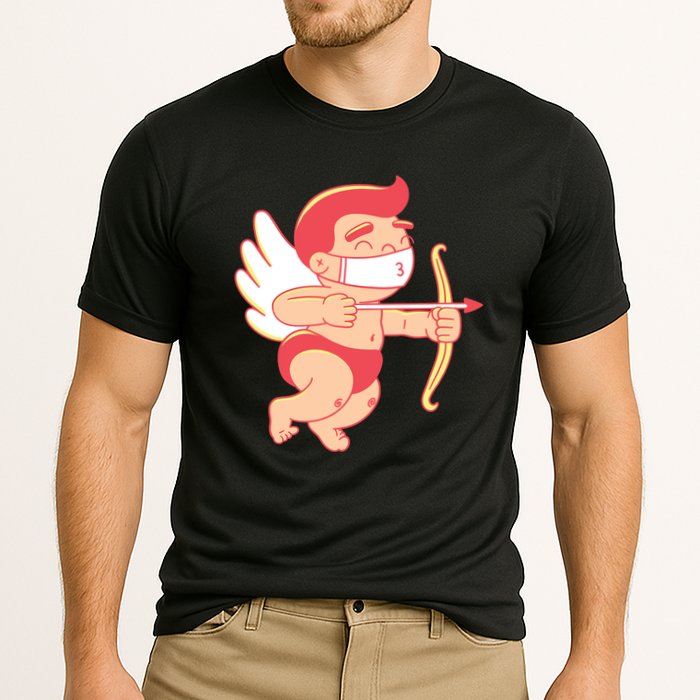 Cupid Quarantine Mask  Cooling Performance Crew T-Shirt