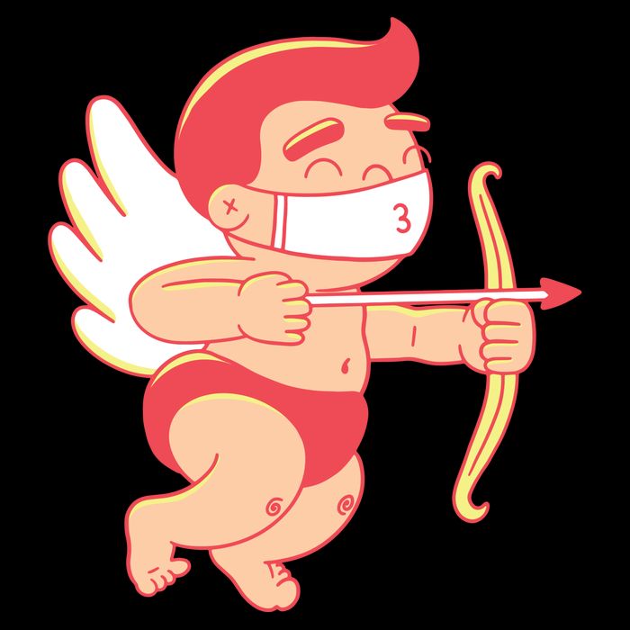 Cupid Quarantine Mask  Cooling Performance Crew T-Shirt