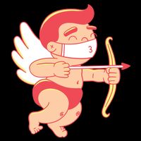 Cupid Quarantine Mask  Backpack
