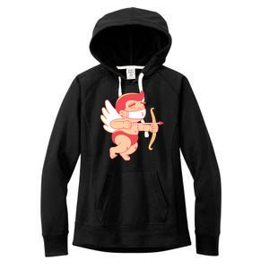 Cupid Quarantine Mask  Women's Fleece Hoodie