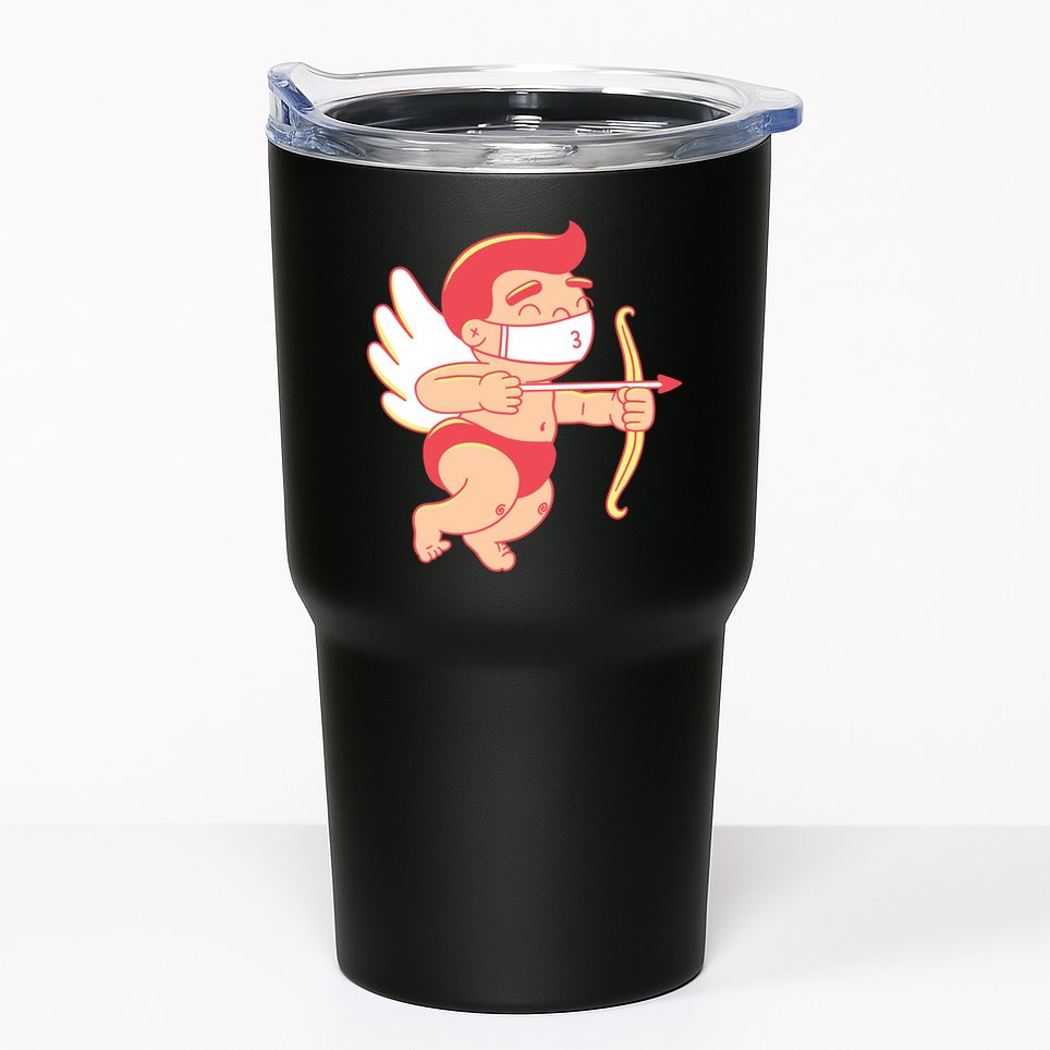 Cupid Quarantine Mask  Tumbler