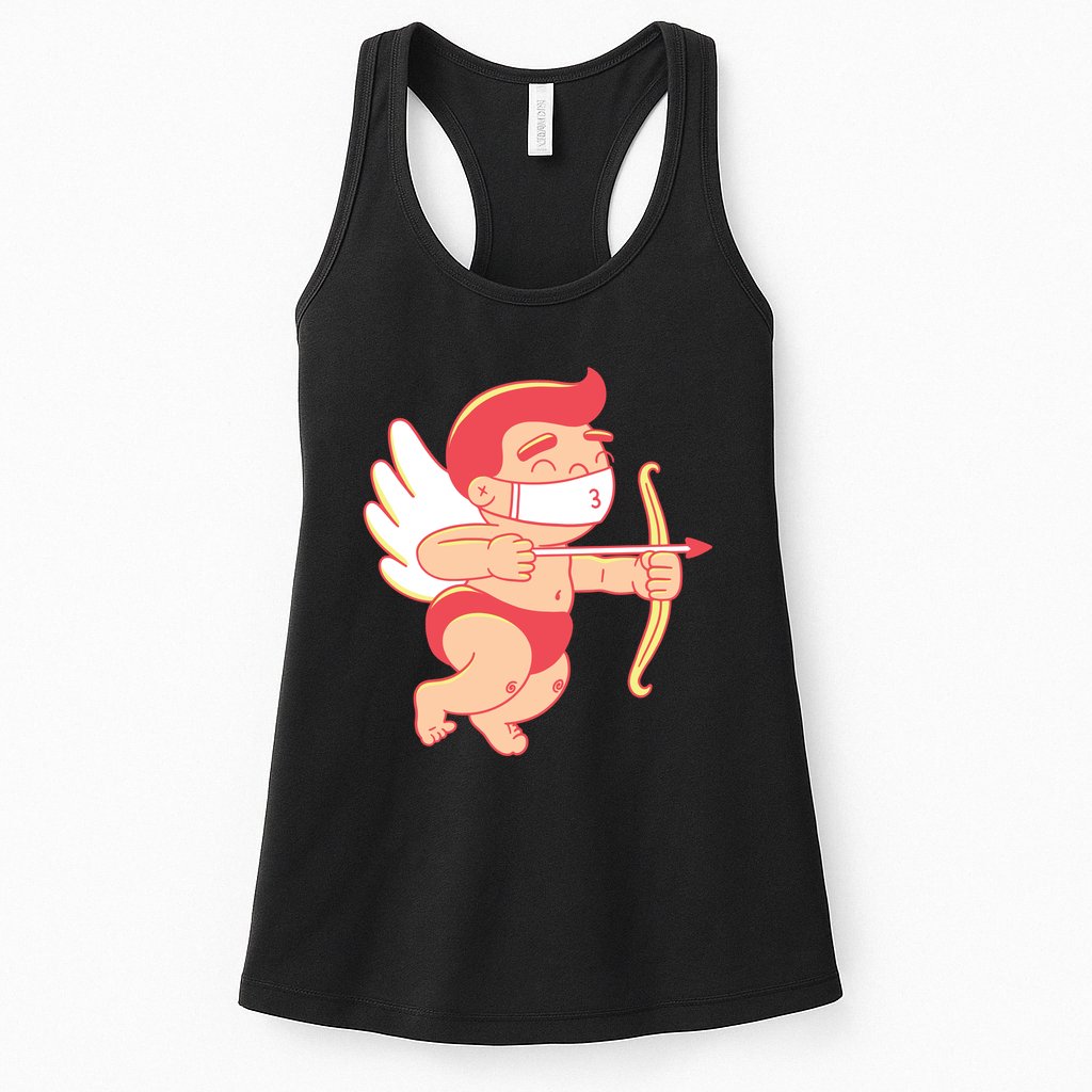 Cupid Quarantine Mask  Womens Tank Top