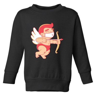 Cupid Quarantine Mask  Toddler Sweatshirt