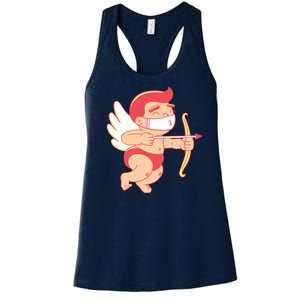 Cupid Quarantine Mask  Women's Racerback Tank