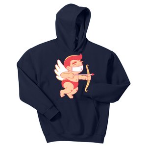 Cupid Quarantine Mask  Kids Hoodie