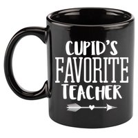 Cupid's Favorite Teacher 11oz C Handle Ceramic Mug