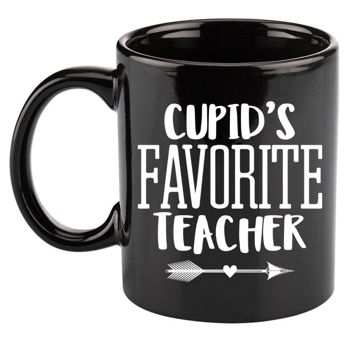 Cupid's Favorite Teacher 11oz C Handle Ceramic Mug