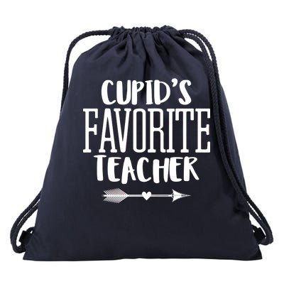 Cupid's Favorite Teacher Drawstring Bag