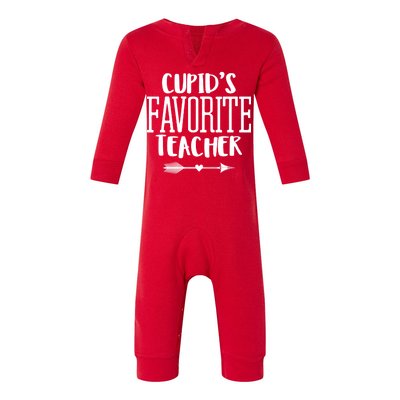 Cupid's Favorite Teacher Infant Fleece One Piece