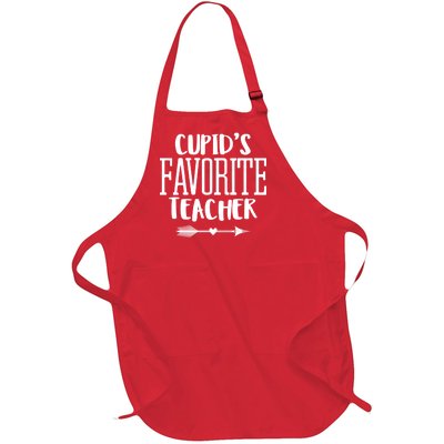 Cupid's Favorite Teacher Full-Length Apron With Pockets